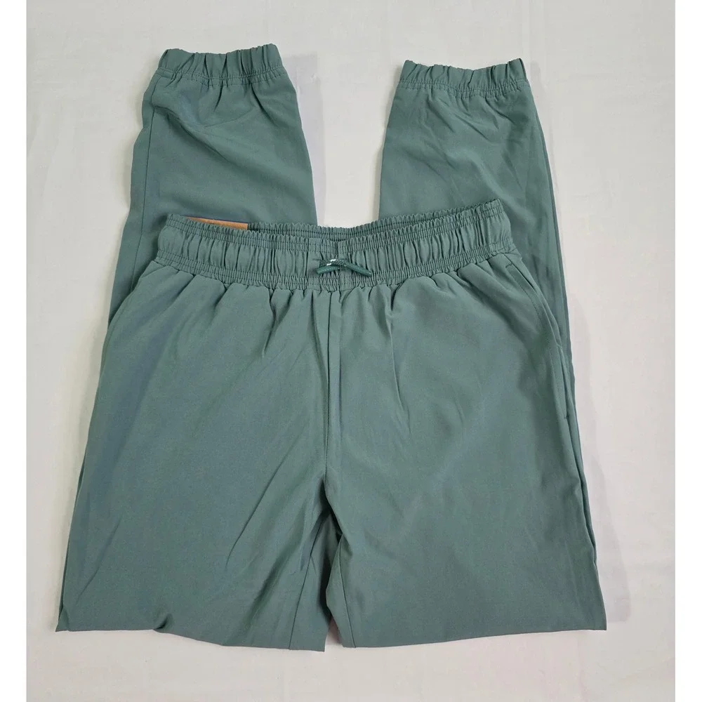 Eddie Bauer Kids Youth Lined Tech Jogger Sage Green L 14/16 Stretch Pants